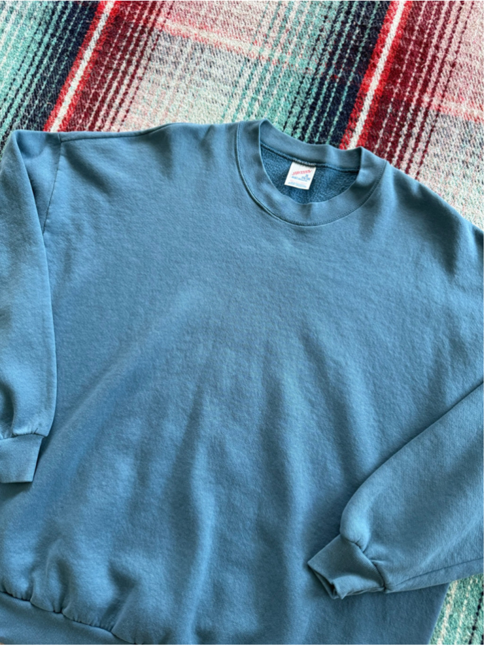 Vintage Jerzees Russell Blue Crewneck Sweatshirt 3XL